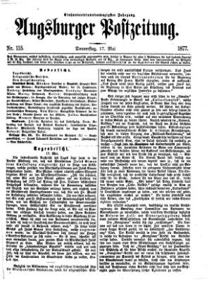 Augsburger Postzeitung Donnerstag 17. Mai 1877