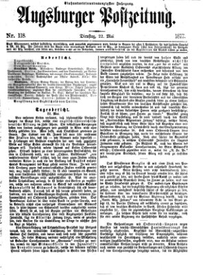 Augsburger Postzeitung Dienstag 22. Mai 1877
