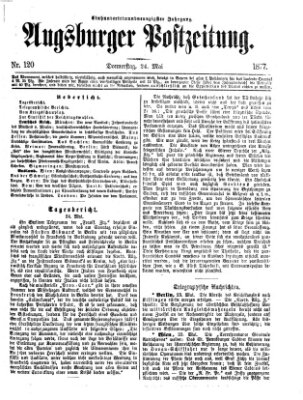 Augsburger Postzeitung Donnerstag 24. Mai 1877