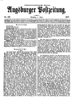 Augsburger Postzeitung Dienstag 5. Juni 1877