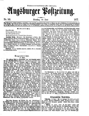 Augsburger Postzeitung Dienstag 19. Juni 1877