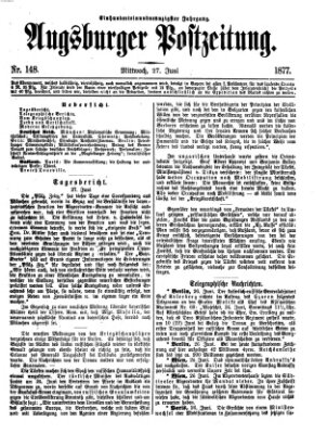 Augsburger Postzeitung Mittwoch 27. Juni 1877