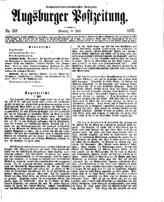 Augsburger Postzeitung Montag 9. Juli 1877