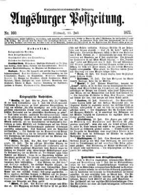 Augsburger Postzeitung Mittwoch 11. Juli 1877