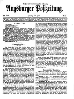 Augsburger Postzeitung Freitag 13. Juli 1877