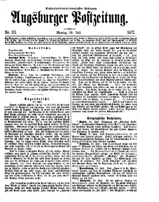 Augsburger Postzeitung Montag 23. Juli 1877