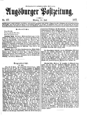 Augsburger Postzeitung Montag 30. Juli 1877