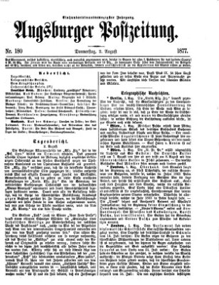 Augsburger Postzeitung Donnerstag 2. August 1877