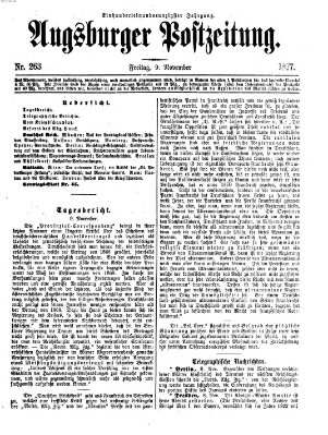 Augsburger Postzeitung Freitag 9. November 1877