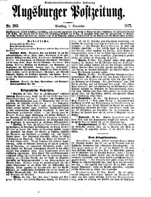 Augsburger Postzeitung Samstag 1. Dezember 1877