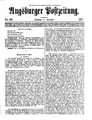 Augsburger Postzeitung Dienstag 11. Dezember 1877