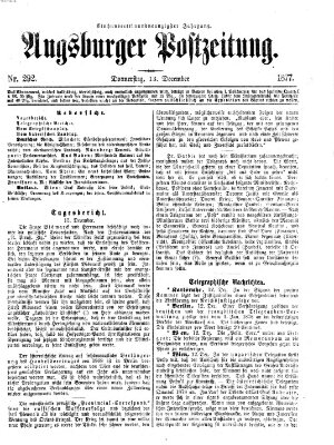 Augsburger Postzeitung Donnerstag 13. Dezember 1877