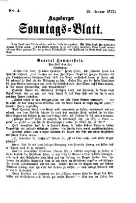 Augsburger Sonntagsblatt (Augsburger Postzeitung) Sonntag 28. Januar 1877