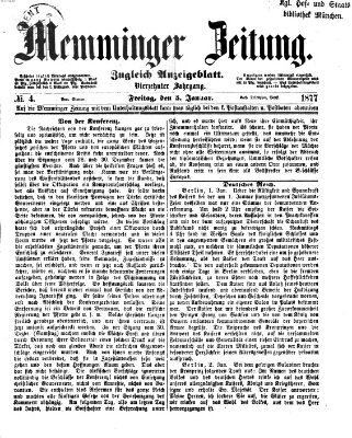 Memminger Zeitung Freitag 5. Januar 1877