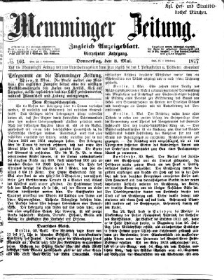 Memminger Zeitung Donnerstag 3. Mai 1877