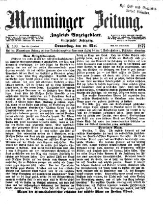 Memminger Zeitung Donnerstag 10. Mai 1877