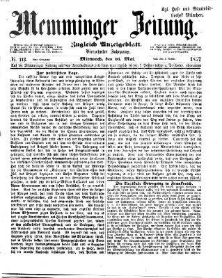 Memminger Zeitung Mittwoch 16. Mai 1877