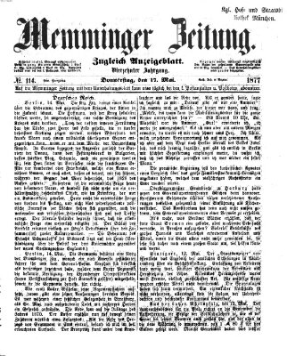 Memminger Zeitung Donnerstag 17. Mai 1877