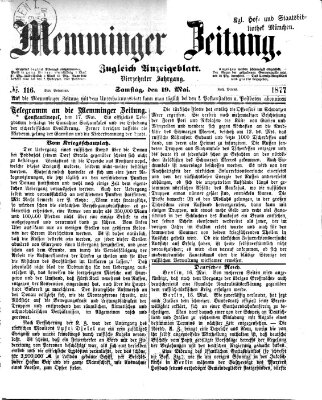 Memminger Zeitung Samstag 19. Mai 1877