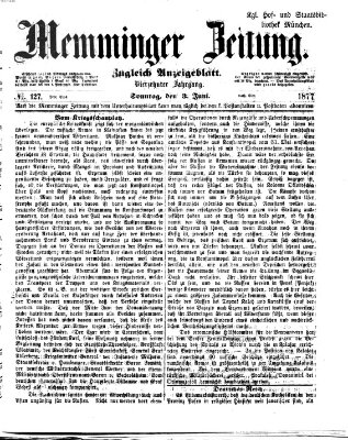 Memminger Zeitung Sonntag 3. Juni 1877