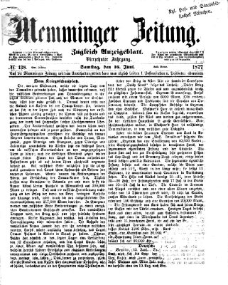 Memminger Zeitung Samstag 16. Juni 1877