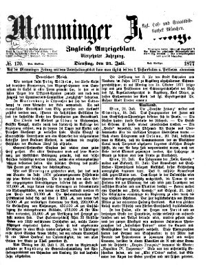 Memminger Zeitung Dienstag 24. Juli 1877