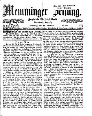 Memminger Zeitung Dienstag 16. Oktober 1877