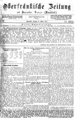 Oberfränkische Zeitung und Bayreuther Anzeiger (Bayreuther Anzeiger) Freitag 23. März 1877