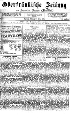 Oberfränkische Zeitung und Bayreuther Anzeiger (Bayreuther Anzeiger) Mittwoch 28. März 1877