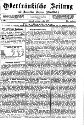 Oberfränkische Zeitung und Bayreuther Anzeiger (Bayreuther Anzeiger) Freitag 4. Mai 1877