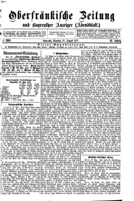 Oberfränkische Zeitung und Bayreuther Anzeiger (Bayreuther Anzeiger) Dienstag 28. August 1877