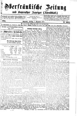 Oberfränkische Zeitung und Bayreuther Anzeiger (Bayreuther Anzeiger) Freitag 7. Dezember 1877