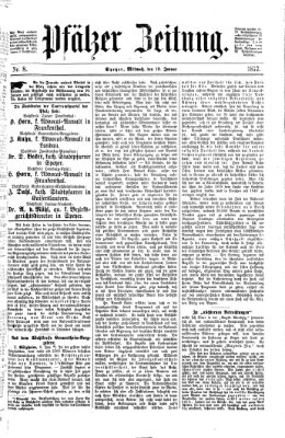 Pfälzer Zeitung Mittwoch 10. Januar 1877