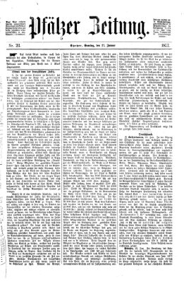 Pfälzer Zeitung Samstag 27. Januar 1877