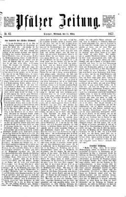 Pfälzer Zeitung Mittwoch 14. März 1877