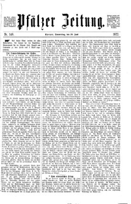 Pfälzer Zeitung Donnerstag 28. Juni 1877