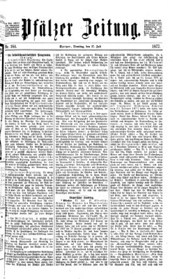 Pfälzer Zeitung Dienstag 17. Juli 1877