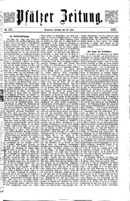 Pfälzer Zeitung Freitag 20. Juli 1877