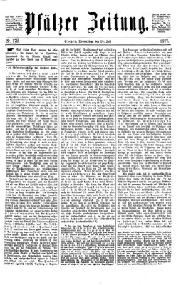 Pfälzer Zeitung Donnerstag 26. Juli 1877