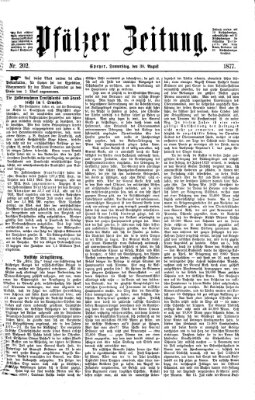 Pfälzer Zeitung Donnerstag 30. August 1877