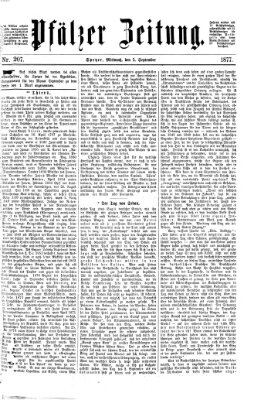 Pfälzer Zeitung Mittwoch 5. September 1877