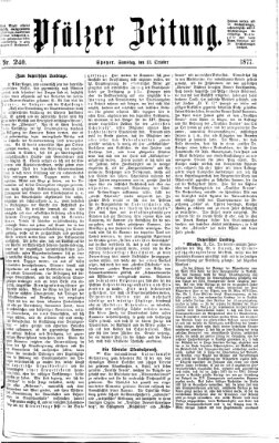 Pfälzer Zeitung Samstag 13. Oktober 1877