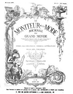 Le Moniteur de la mode Samstag 28. April 1877