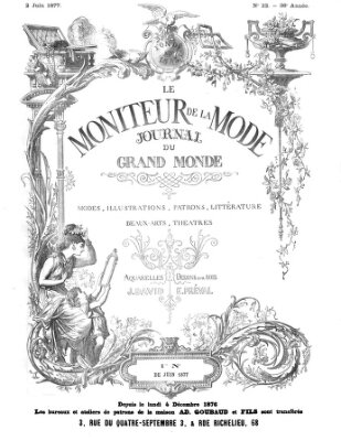 Le Moniteur de la mode Samstag 2. Juni 1877