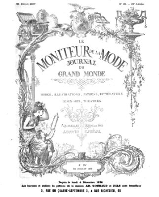 Le Moniteur de la mode Samstag 28. Juli 1877