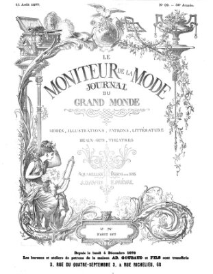 Le Moniteur de la mode Samstag 11. August 1877