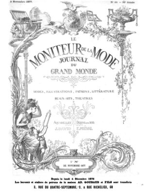 Le Moniteur de la mode Samstag 3. November 1877