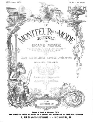 Le Moniteur de la mode Samstag 10. November 1877