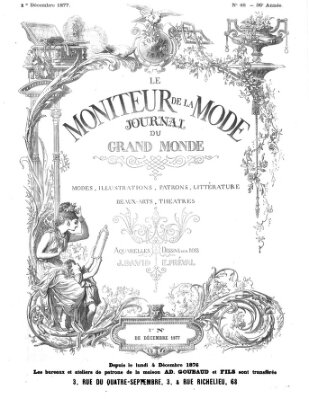 Le Moniteur de la mode Samstag 1. Dezember 1877