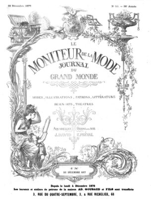 Le Moniteur de la mode Samstag 22. Dezember 1877